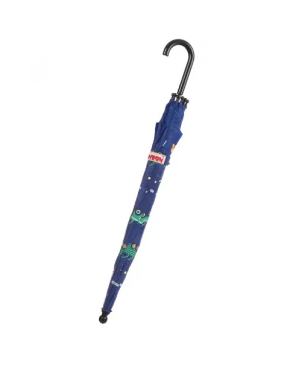 Зонт детский, авто, синий с машинками