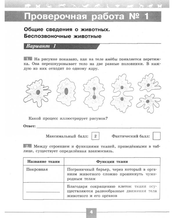 Биология. 7 класс. Проверочные работы в формате ВПР. ФГОС