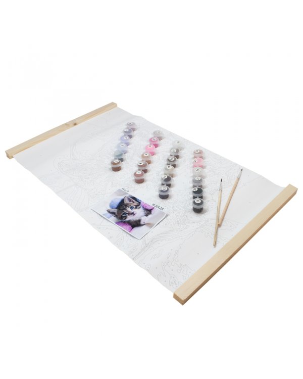 Раскрашивание по номерам Панно Пушистый малыш