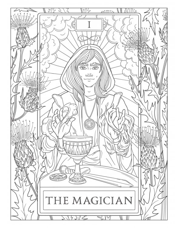 Мистические таро. Раскраска-антистресс для творчества и вдохновения