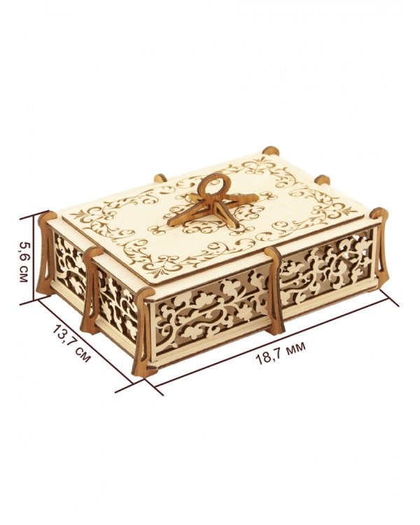 Сборная модель Шкатулка прямоугольник