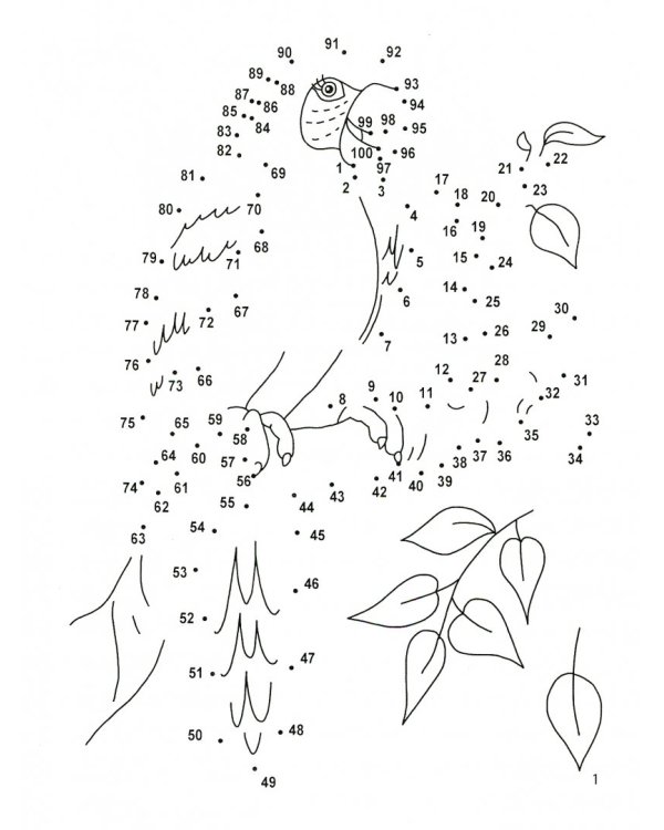 Учимся считать до 100. От точки к точке