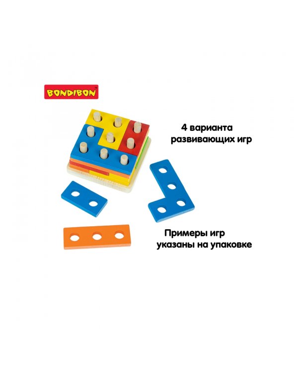 Головоломка игра из дерев "Фигурная задача" (ВВ4862)