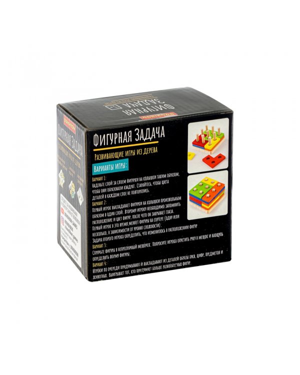 Головоломка игра из дерев "Фигурная задача" (ВВ4862)