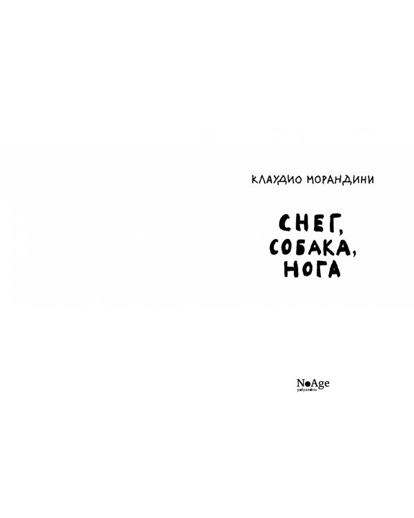 Снег, собака, нога