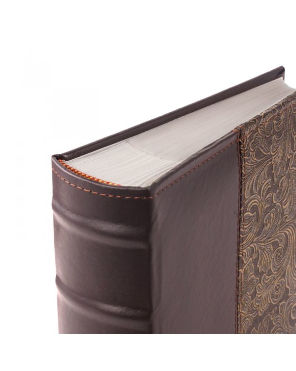 Фотоальбом BRAUBERG на 300 фото, черный + золотой (391118)