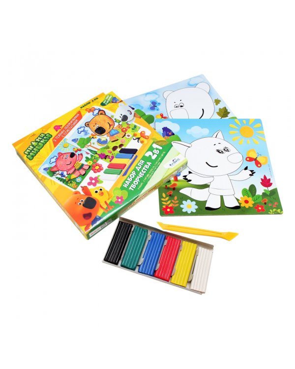 МиМиМишки. Набор для творчества 2 в 1. Пластилин