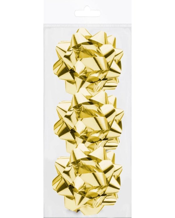 Декоративный бант, золото, 3 шт. (83243)