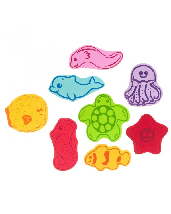 Набор для купан, EVA фигуры Морск.обитател, 8 шт.