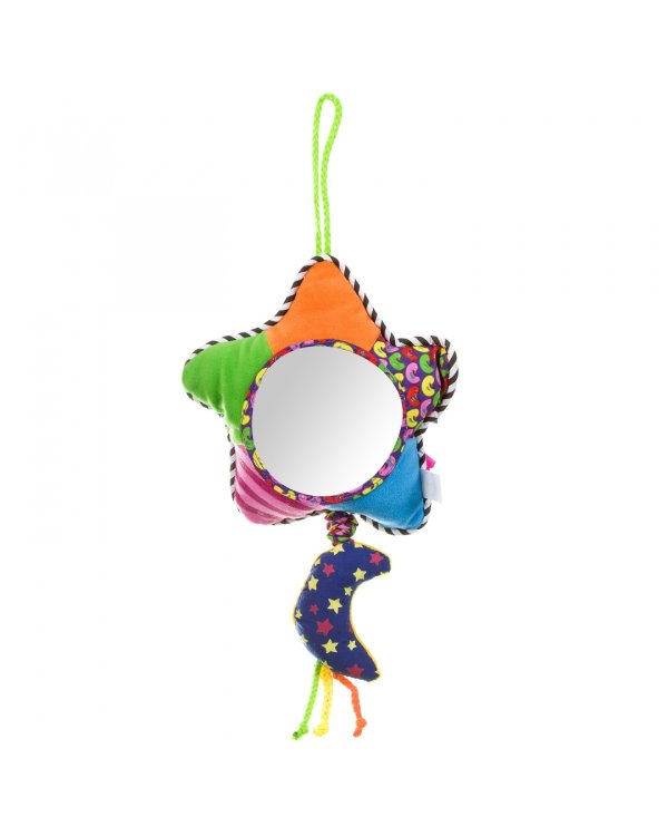 Игрушка-погремушка Солнышко, мягкая, подвеска. Для развития мелкой моторики и слуха