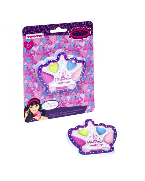 Набор детск. декор.косметик.Корона с теням.для век
