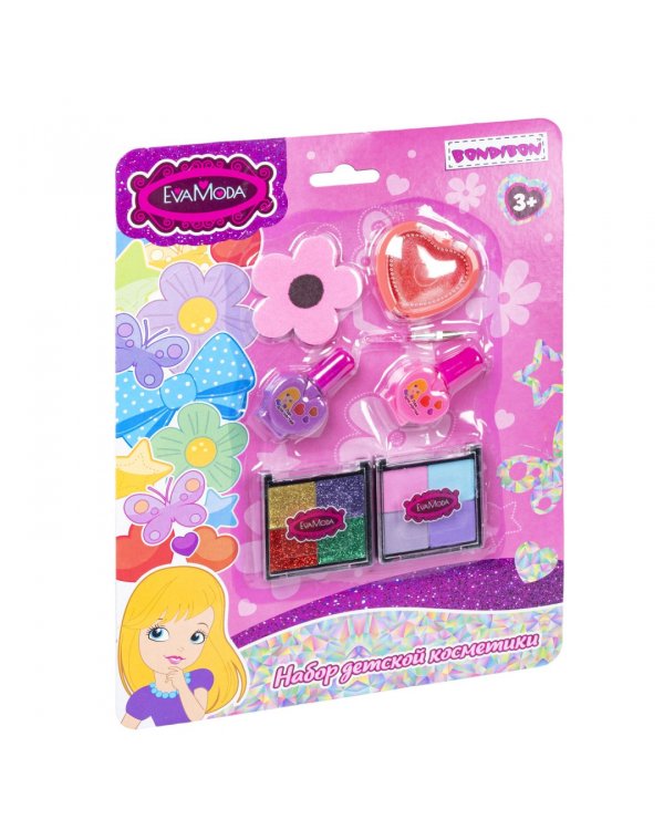 Набор детск.декор.косметики блестящие тени для век