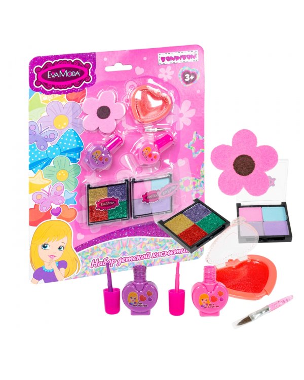 Набор детск.декор.косметики блестящие тени для век