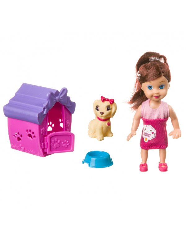 Набор игров.куколка OLY с собачк.в будке, K899-20