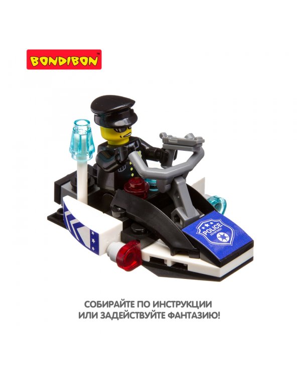 Мини-конструктор 3в1-полиция, 6вид, М7613/ВВ3238