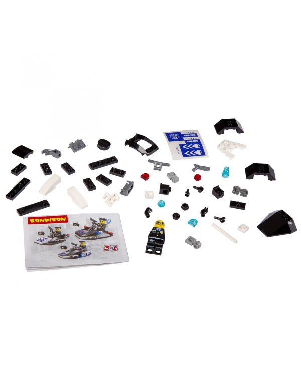 Мини-конструктор 3в1-полиция, 6вид, М7613/ВВ3238