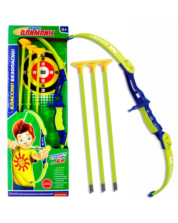 Набор Олимпик. Лук 21', стрелы, мишень