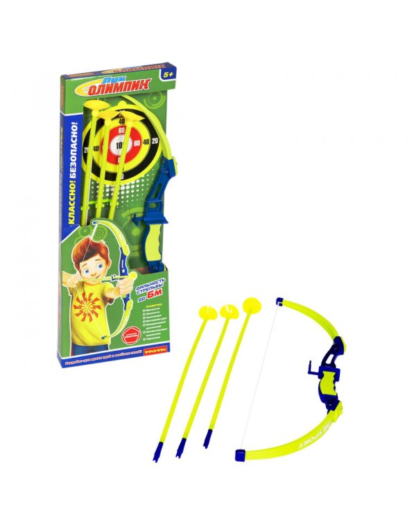 Набор Олимпик. Лук 21', стрелы, мишень