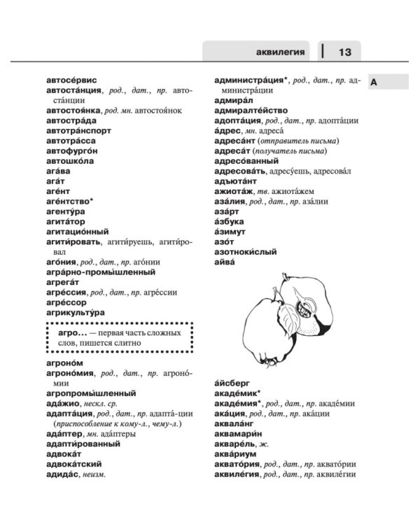 Орфографический словарь русского языка для школьников 5-11 классы