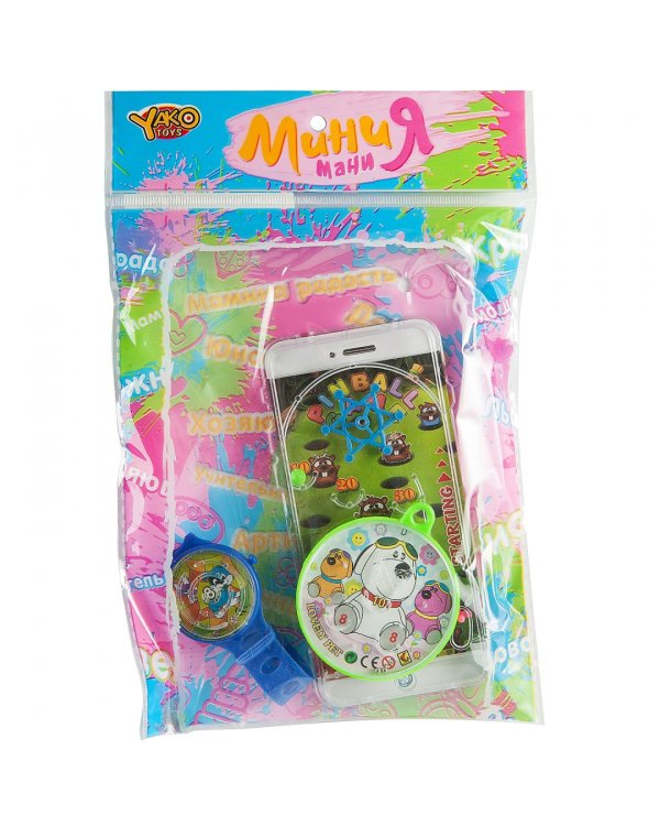 Набор пласт.игровой часы, пинбол, M6364/Ф81916