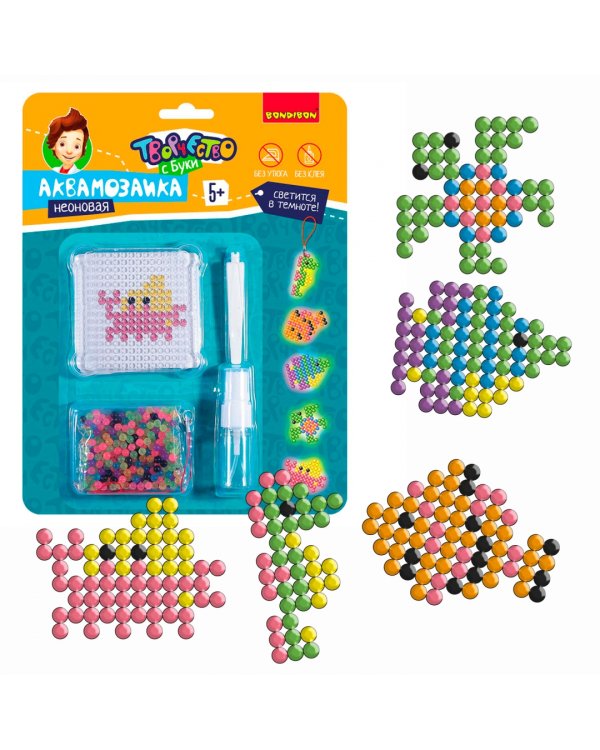 Аквамозаика неоновая. Плавающие животные