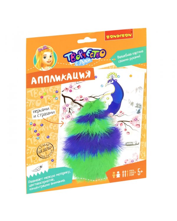 Набор для творчества «Аппликация». Павлин ВВ5333
