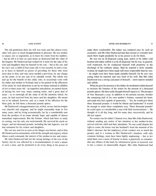 Sense and Sensibility