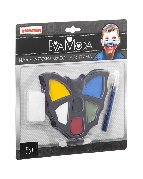Набор 6цв. Eva Moda детск.красок для грима ВВ1772