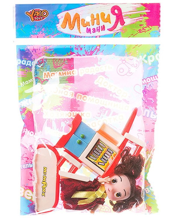 Набор пластм. мебели с куклой в туфельках, Д88745