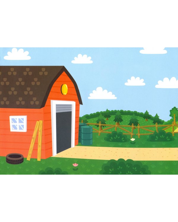 Альбом 100 наклеек По полям Синий трактор