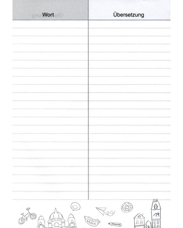 Немецкий язык. Тетрадь-словарик