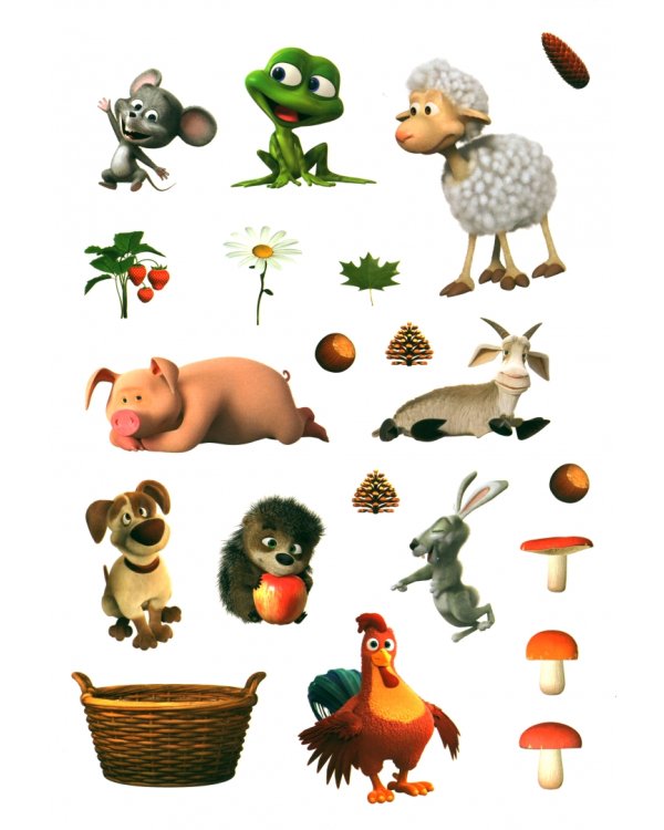 Многоразовые наклейки "Путешествие Маши" 7510143