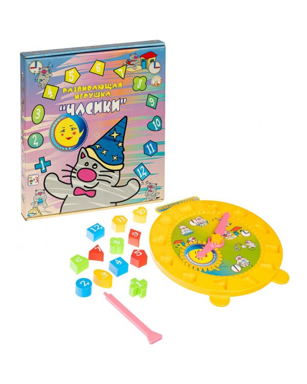 Дидактическая игрушка "Часики"