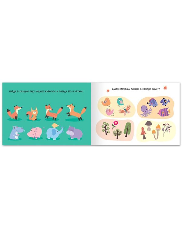 Книга с заданиями. Найди лишнее