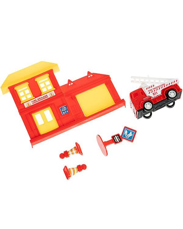 Игровой набор МиниМаниЯ. Пожарная станция со зданием