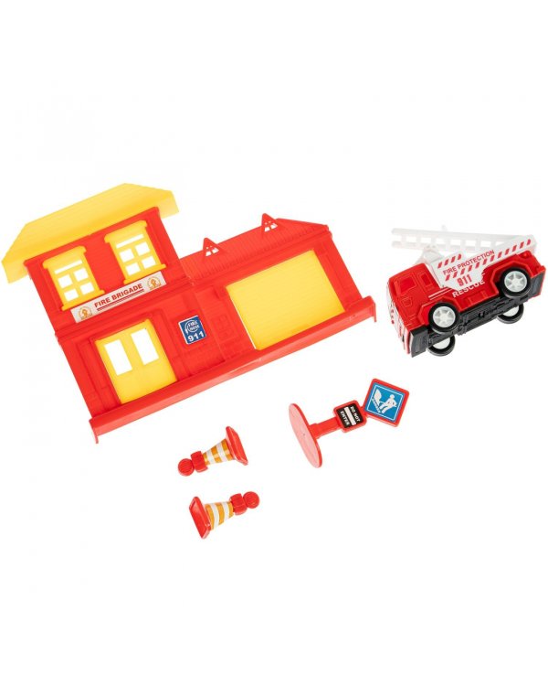 Игровой набор МиниМаниЯ. Пожарная станция со зданием
