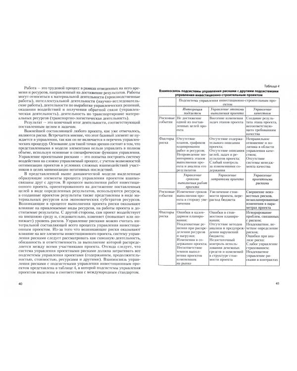 Риск-менеджмент в строительстве. Монография