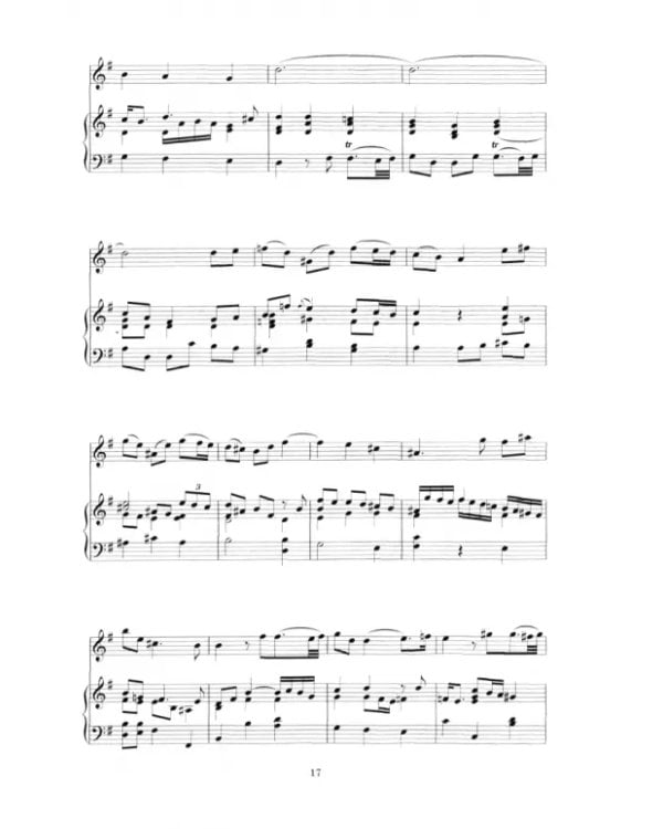 Сонаты для флейты траверсо и basso continuo. Ноты