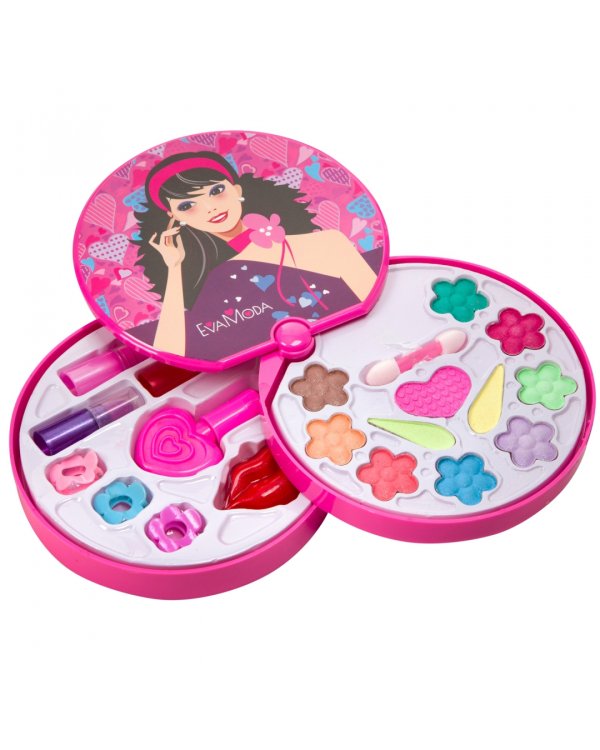 Набор детской декоративной косметики Eva Moda. Косметичка-диск