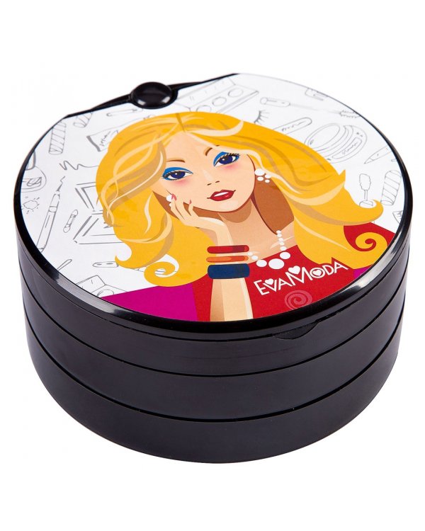 Набор детской декоративной косметики Eva Moda. Косметичка-диск