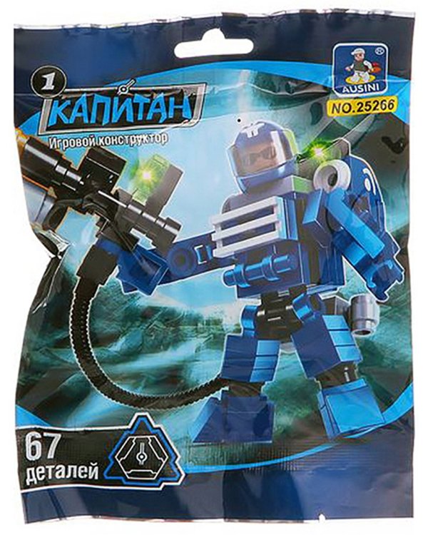 Конструктор пластмассовый. Капитан, 67 деталей