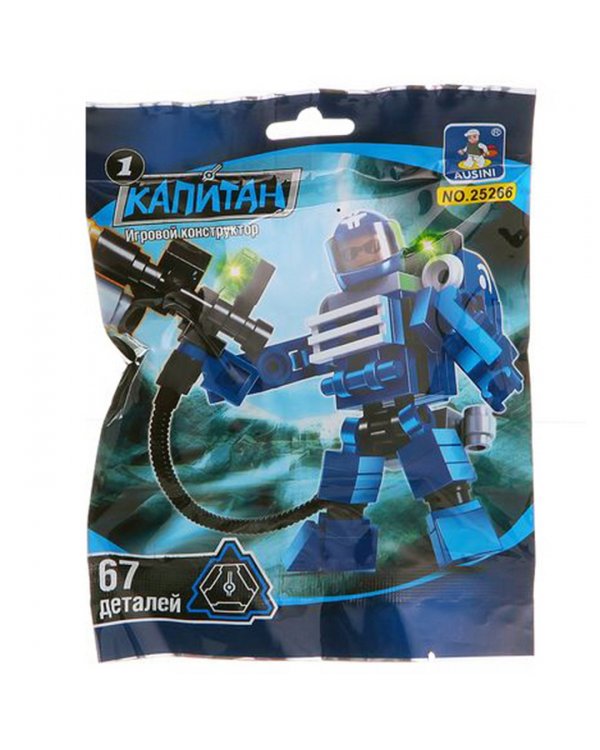 Конструктор пластмассовый. Капитан, 67 деталей