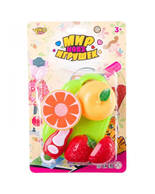 Набор посуды и продуктов, 6 предметов