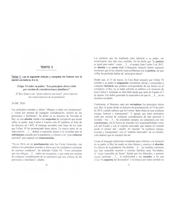 Испания сквозь призму периодической печати. 100 заданий по грамматике и лексике. Уровень В1-В2
