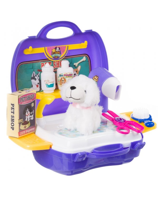 Набор игровой в чемоданчике Pet Store, 16 предметов