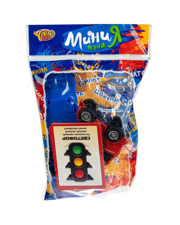 Игровой набор Дорожное движение. Машинка + 6 карточек