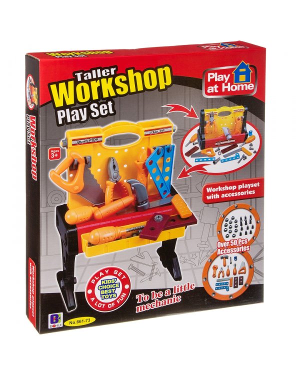 Набор строительных инструментов с раскладным ящиком