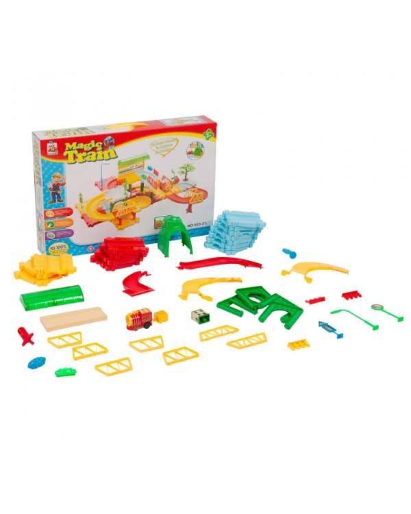 Набор игровой. Волшебный поезд, 47 деталей
