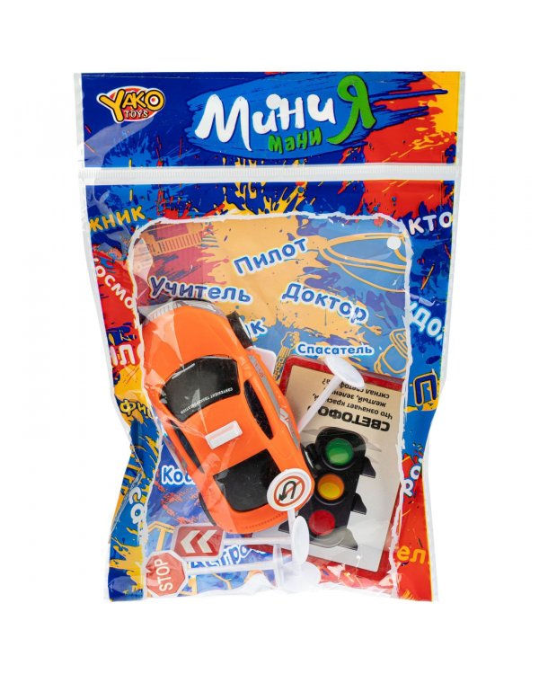 Набор игровой Дорожное движение. Машинка + 6 карточек