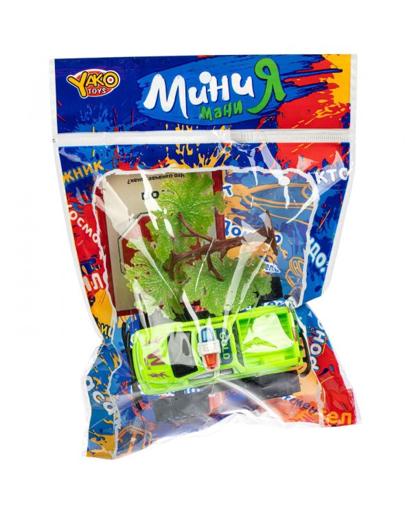 Набор игровой Дорожное движение. Машинка, дерево + 6 карточек